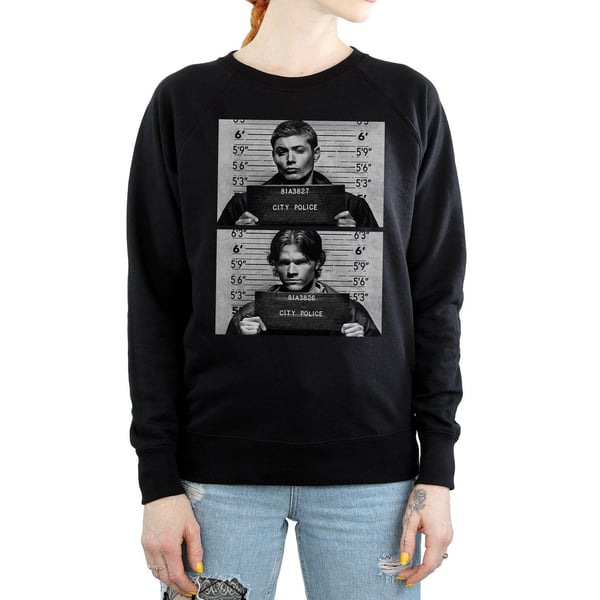 Supernatural Womens/Ladies Winchester Mugshot Sweatshirt