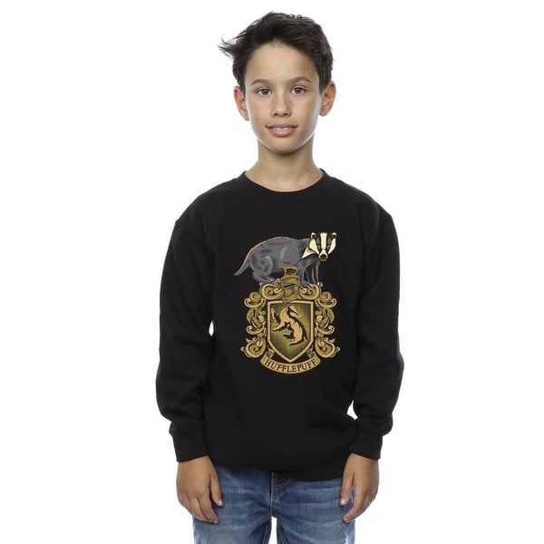 Harry Potter Boys Hufflepuff Sketch Crest Sweatshirt