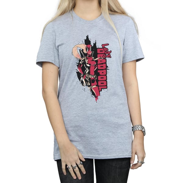 Marvel Womens/Ladies Deadpool Lady Deadpool Cotton Boyfriend T-Shirt