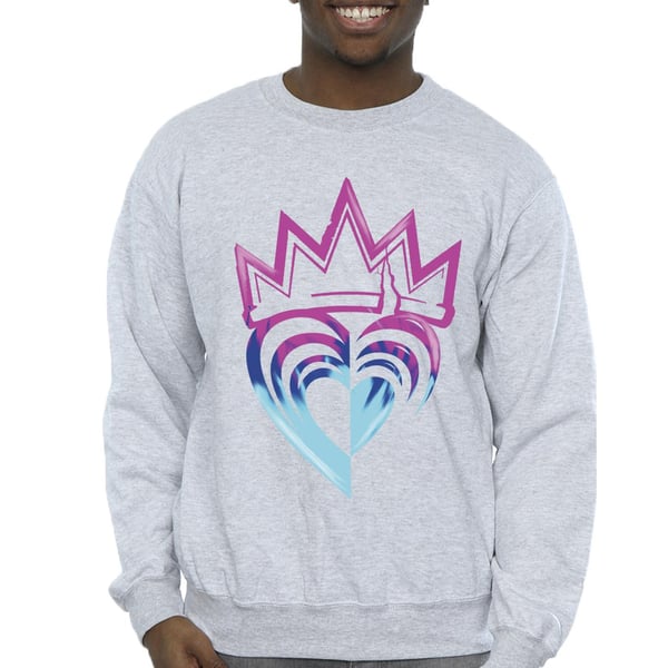 Disney Mens Descendants Pink Crown Sweatshirt