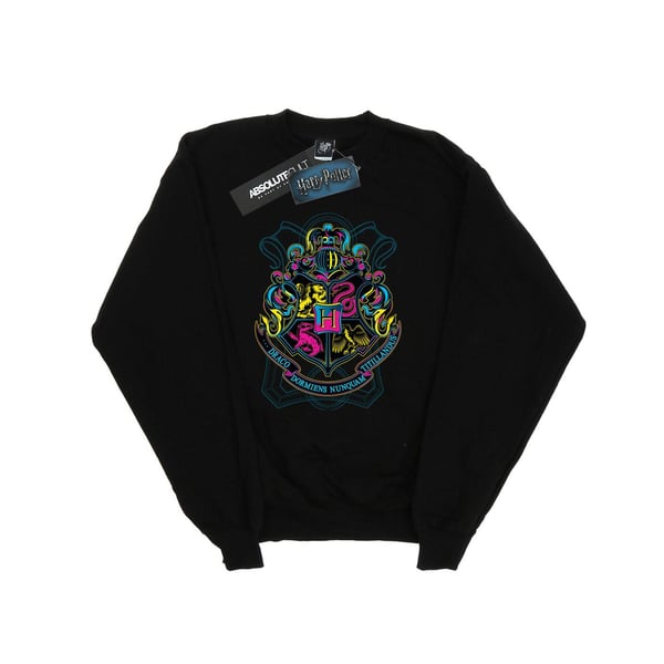 Harry Potter Womens/Ladies Neon Hogwarts Crest Sweatshirt