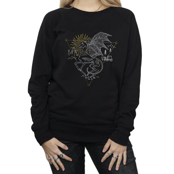 Harry Potter Womens/Ladies Thestral Line Art Sweatshirt