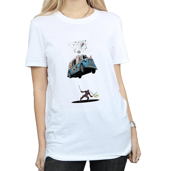 Marvel Womens/Ladies Deadpool Ice Cream Cotton Boyfriend T-Shirt