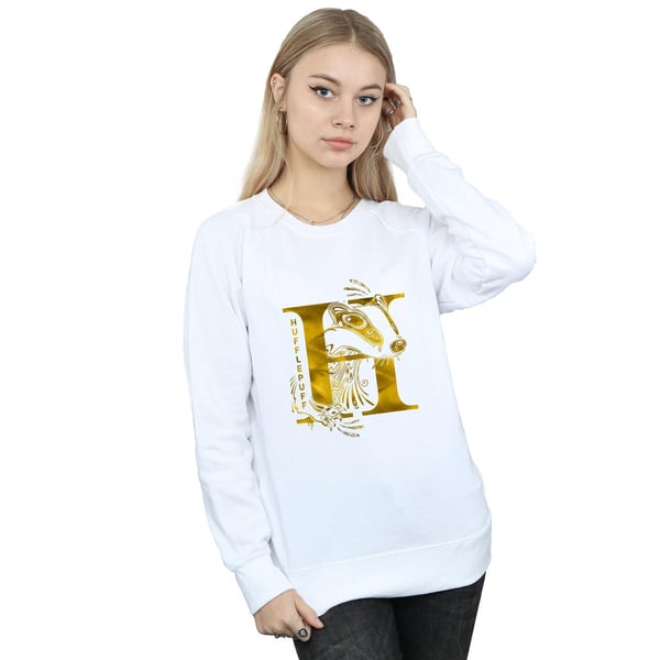 Harry Potter Womens/Ladies Hufflepuff Badger Sweatshirt