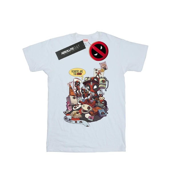 Marvel Dam/Dam Deadpool Merchandise Royalties T-shirt i bomull med boyfriend-passform