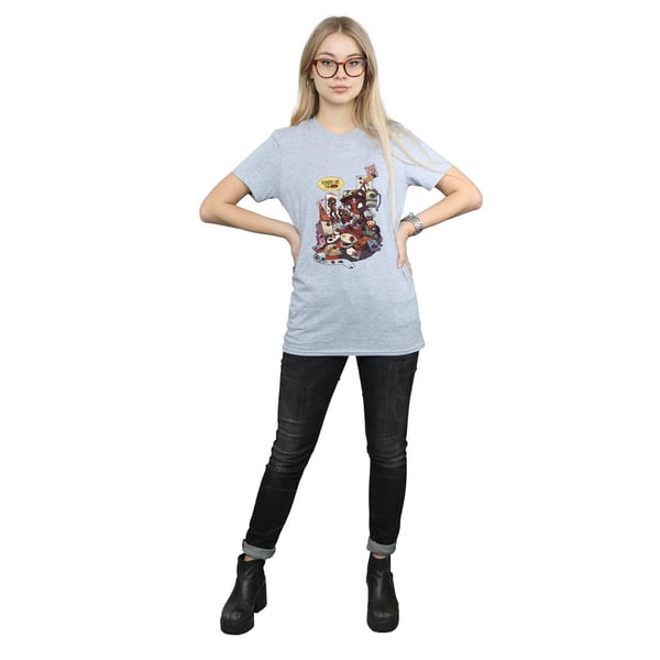 Marvel Womens/Ladies Deadpool Merchandise Royalties Cotton Boyfriend T-Shirt
