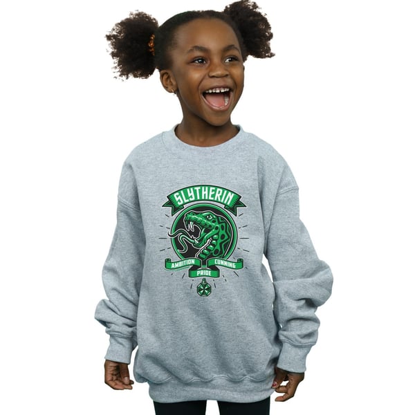 Harry Potter Girls Slytherin Toon Crest Sweatshirt