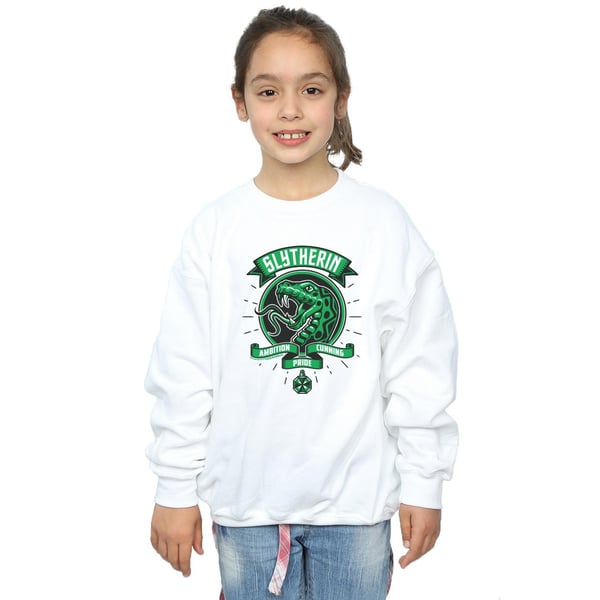 Harry Potter Girls Slytherin Toon Crest Sweatshirt