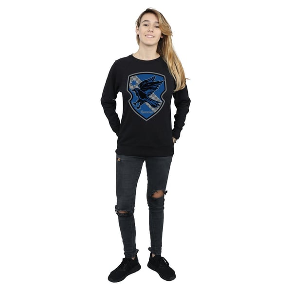 Harry Potter Womens/Ladies Ravenclaw Crest Flat Sweatshirt