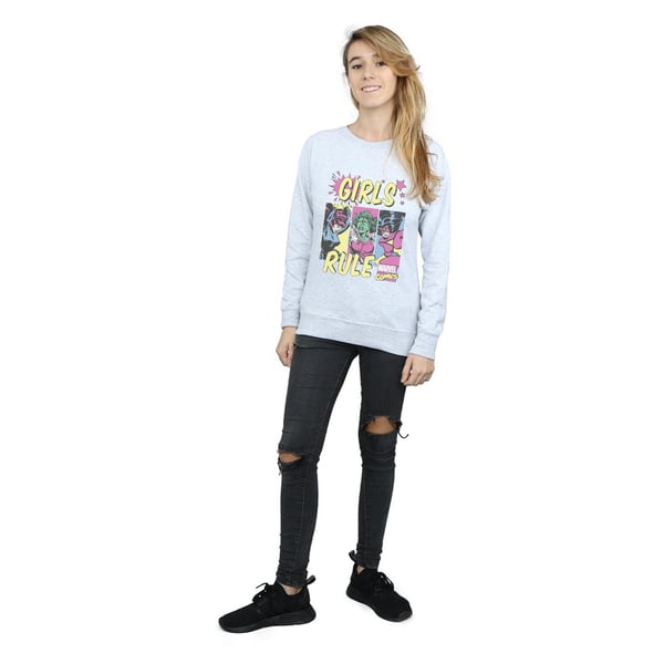 Marvel Comics Womens/Ladies Girls Rule Sweatshirt