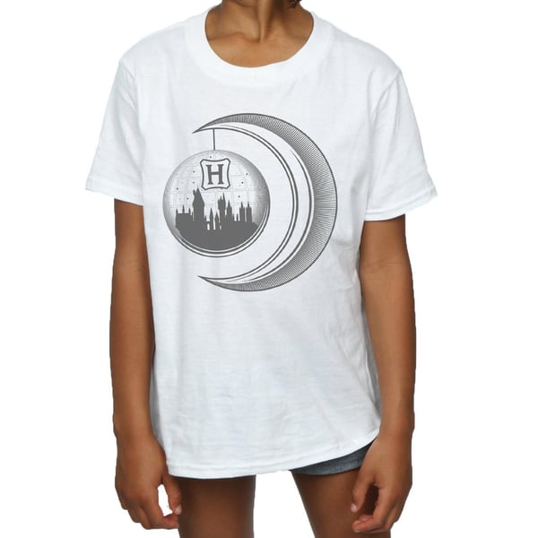 Harry Potter Girls Hogwarts Moon Cotton T-Shirt