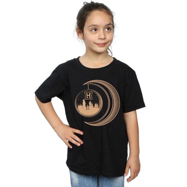 Harry Potter Girls Hogwarts Moon Cotton T-Shirt