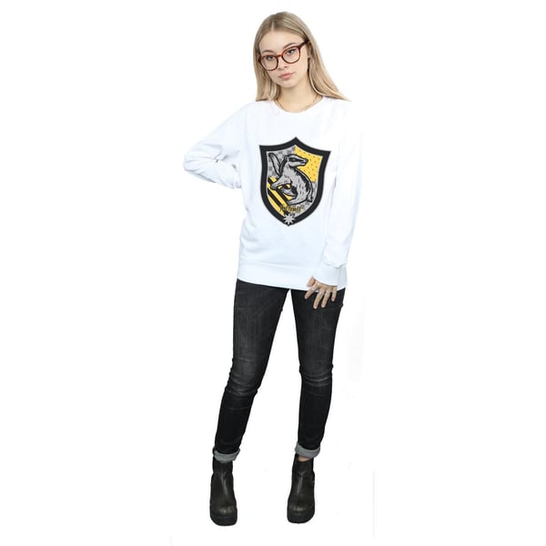 Harry Potter Womens/Ladies Hufflepuff Crest Flat Sweatshirt