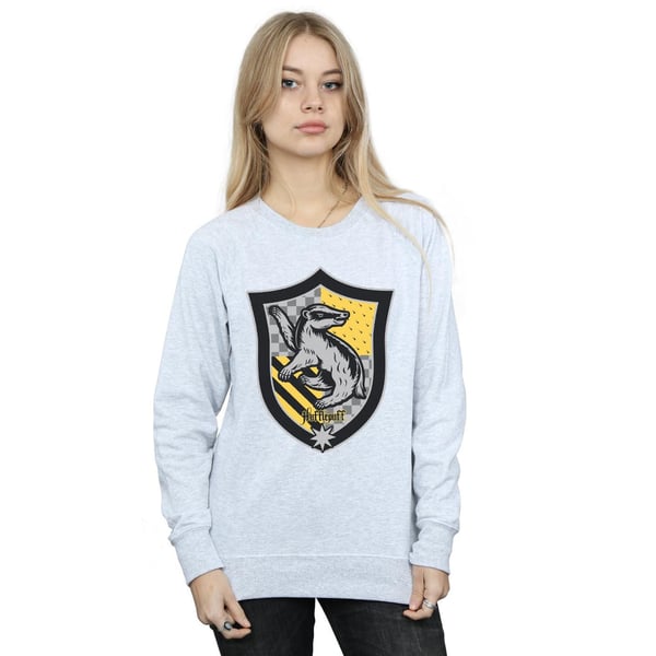 Harry Potter Womens/Ladies Hufflepuff Crest Flat Sweatshirt