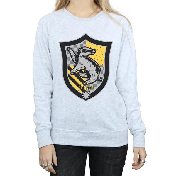 Harry Potter Womens/Ladies Hufflepuff Crest Flat Sweatshirt