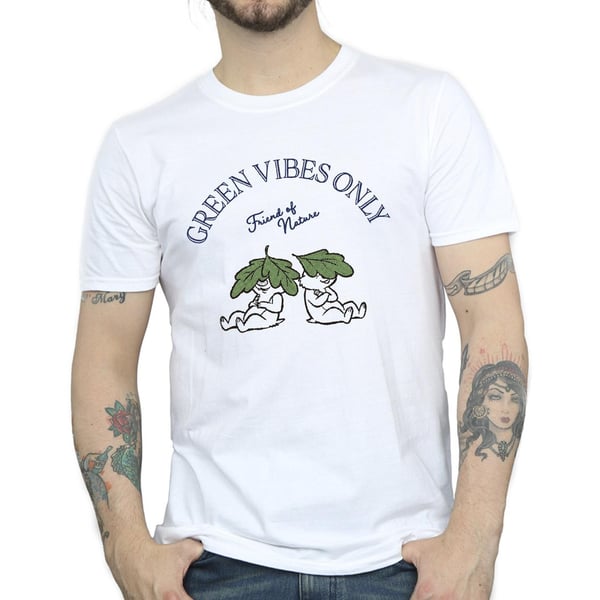 Disney Mens Chip ´n Dale Green Vibes Only T-Shirt