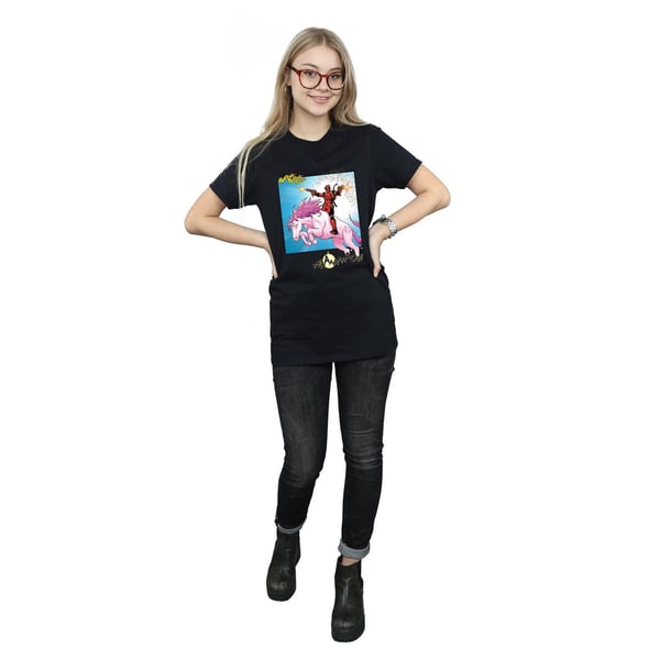 Marvel Womens/Ladies Deadpool Hey You Cotton Boyfriend T-Shirt