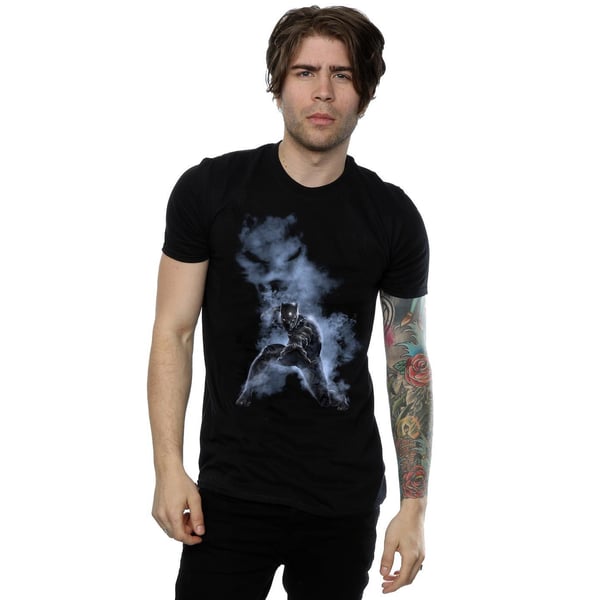 Marvel Mens Black Panther Smoke T-Shirt