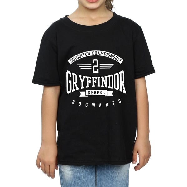 Harry Potter Girls Gryffindor Keeper Cotton T-Shirt