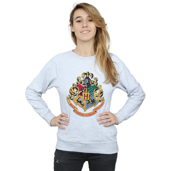 Harry Potter Womens/Ladies Hogwarts Crest Gold Ink Sweatshirt