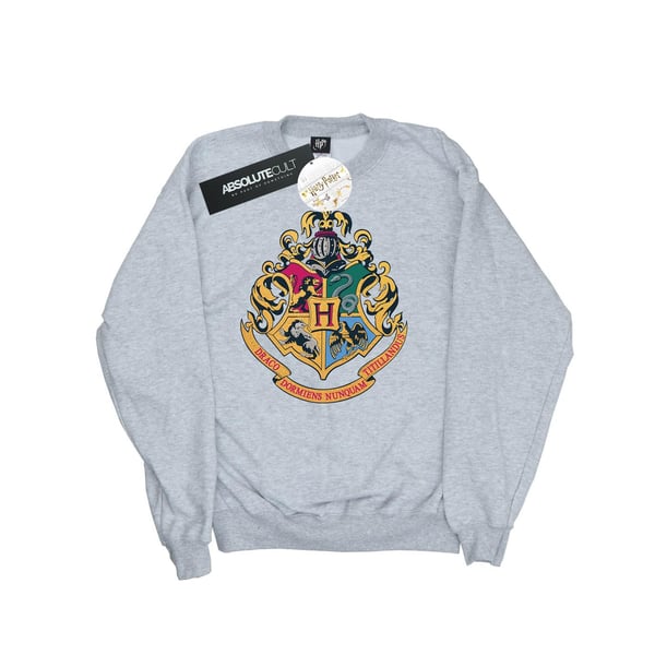 Harry Potter naisten/naisten Tylypahkan vaakuna kultamusteella varustettu collegepaita