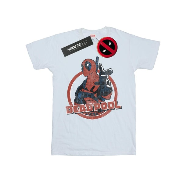 Marvel Womens/Ladies Deadpool Gun Finger Cotton Boyfriend T-Shirt