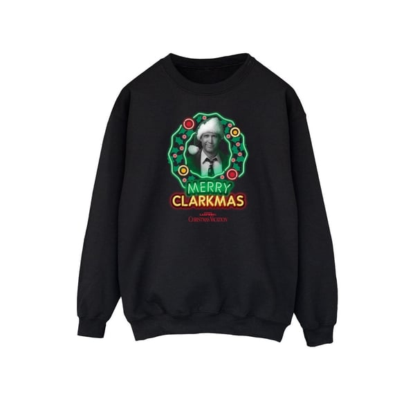 National Lampoon´s Christmas Vacation Mens Greyscale Clarkmas Christmas Sweatshirt