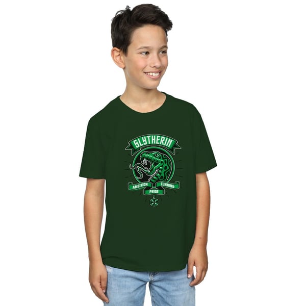 Harry Potter Boys Slytherin Toon Crest T-Shirt