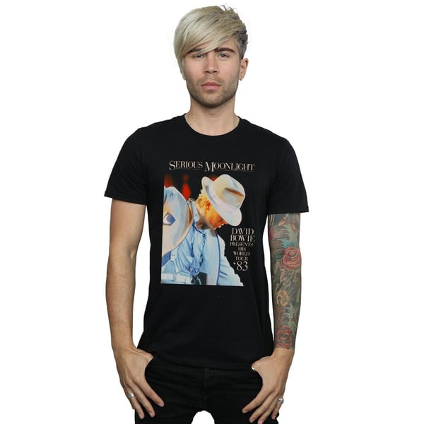 David Bowie Mens Serious Moonlight T-Shirt