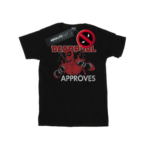 Marvel Womens/Ladies Deadpool Approves Cotton Boyfriend T-Shirt