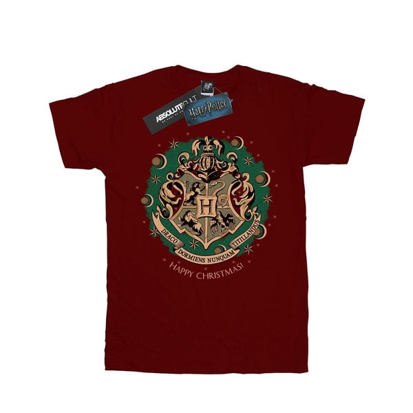 Harry Potter Girls Christmas Wreath Cotton T-Shirt