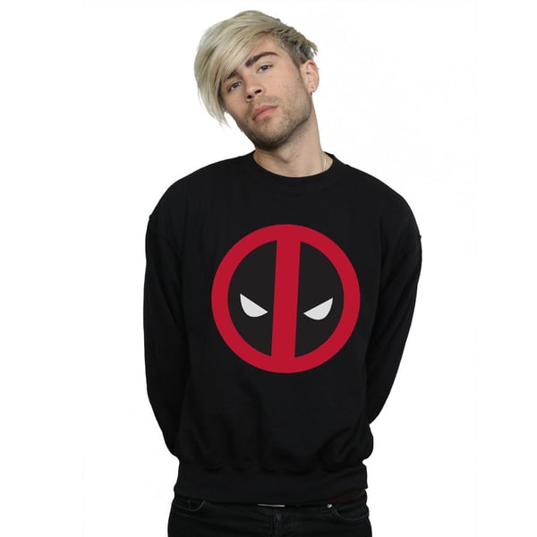 Marvel Herr Deadpool Stor Ren Logotyp Tröja