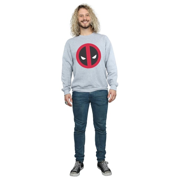 Marvel Herr Deadpool Stor Ren Logotyp Tröja