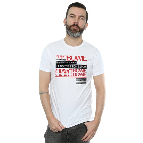 David Bowie Mens Black Tie White Noise T-Shirt