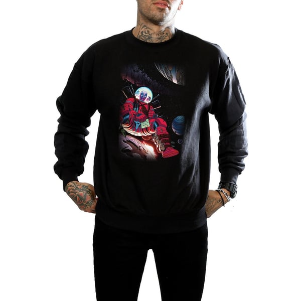 Marvel Miesten Deadpool Astronautti Collegepaita