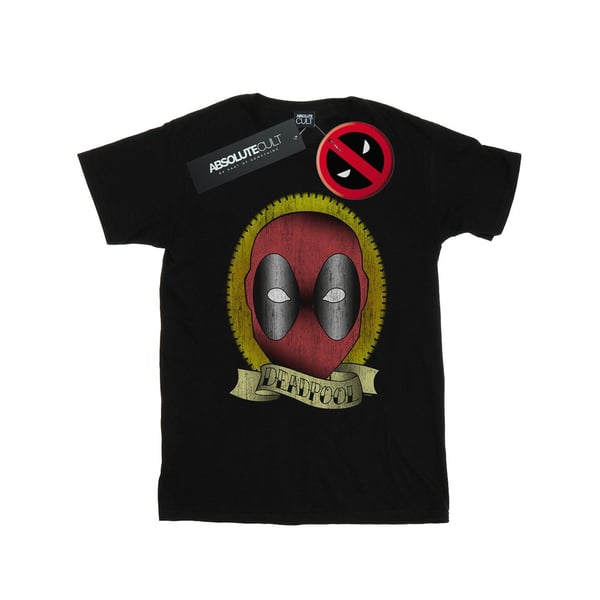 Marvel Womens/Ladies Deadpool Tattoo Print Cotton Boyfriend T-Shirt
