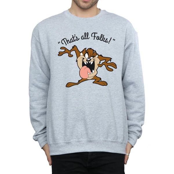 Looney Tunes Mens That´s All Folks Taz Sweatshirt