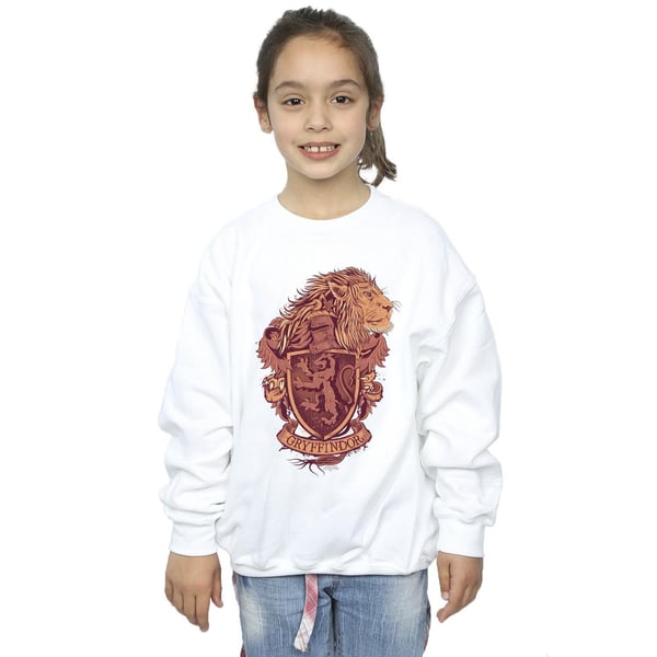 Harry Potter Girls Gryffindor Sketch Crest Sweatshirt