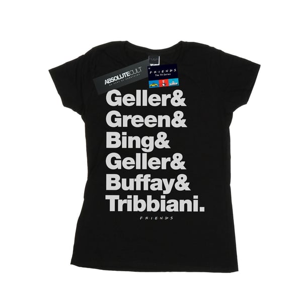 Friends Womens/Ladies Surnames Text Cotton T-Shirt Friends Womens/Ladies Surnames Text Cotton T-Shirt