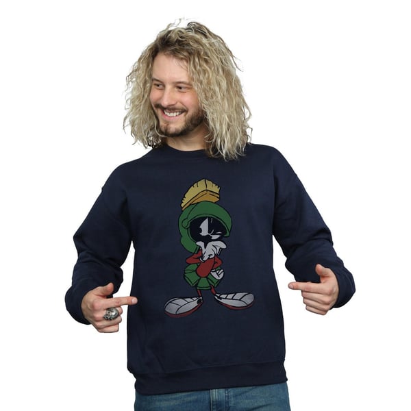 Looney Tunes Mens Marvin The Martian Pose Sweatshirt
