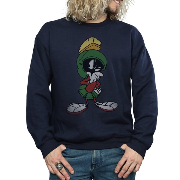 Looney Tunes Mens Marvin The Martian Pose Sweatshirt