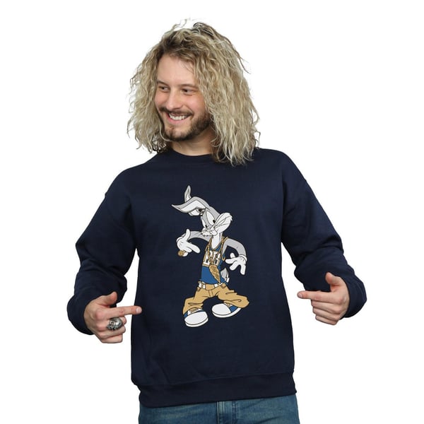 Looney Tunes Mens Rapper Bugs Bunny Sweatshirt