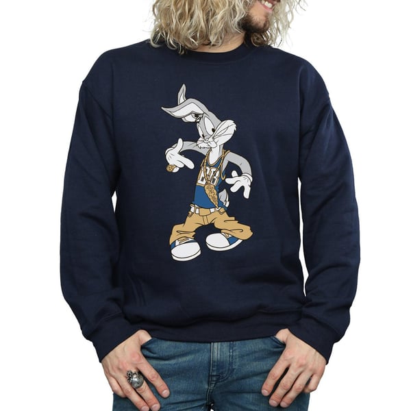 Looney Tunes Mens Rapper Bugs Bunny Sweatshirt