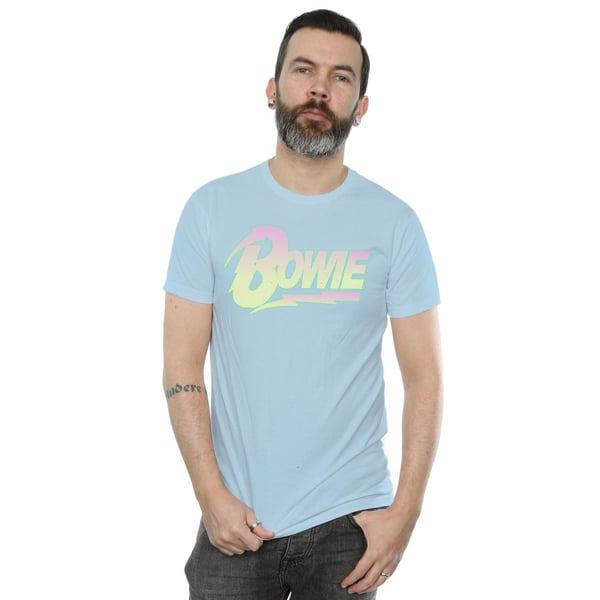 David Bowie Mens Neon Logo T-Shirt