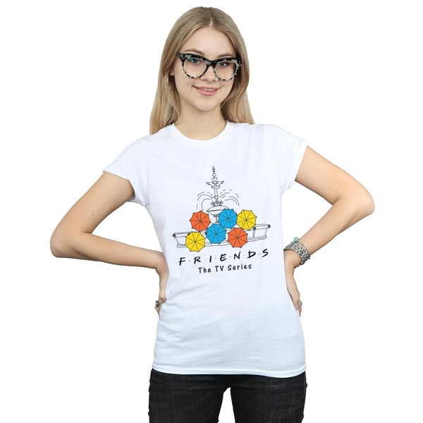 Friends Womens/Ladies Fountain And Umbrellas Cotton T-Shirt