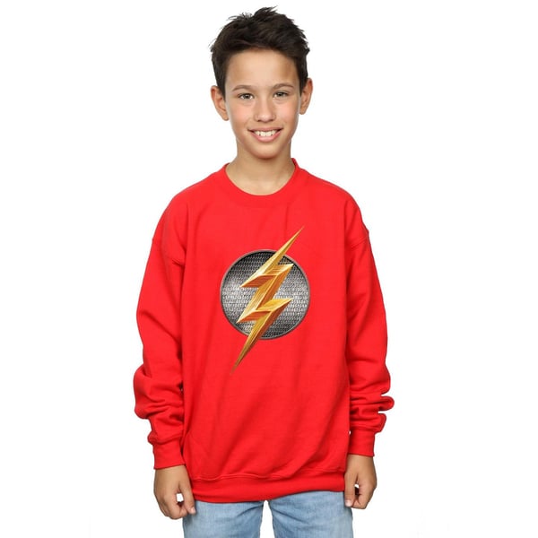 DC Comics Boys Justice League Movie Flash Emblem Sweatshirt
