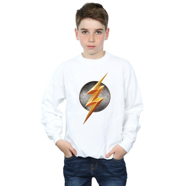 DC Comics Boys Justice League Movie Flash Emblem Sweatshirt
