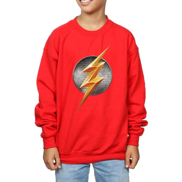 DC Comics Boys Justice League Movie Flash Emblem Sweatshirt