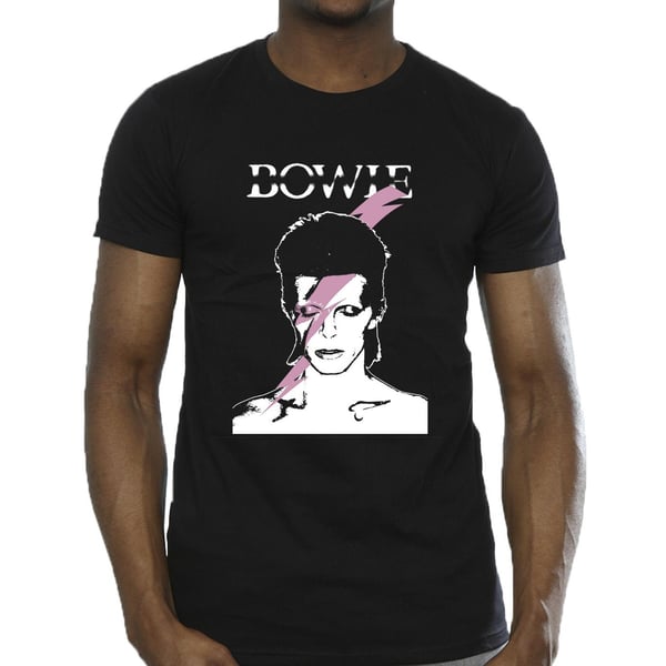 David Bowie Miesten Pink Flash T-paita