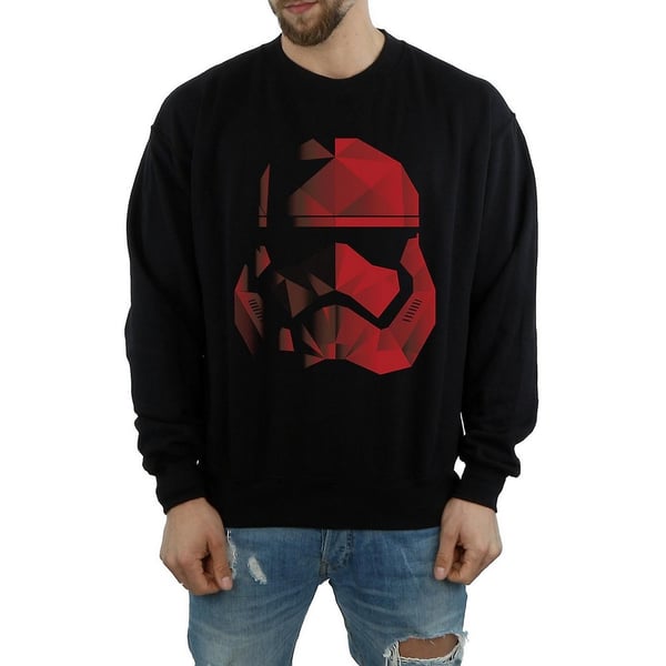Star Wars: The Last Jedi Mens Stormtrooper Cubist Helmet Sweatshirt